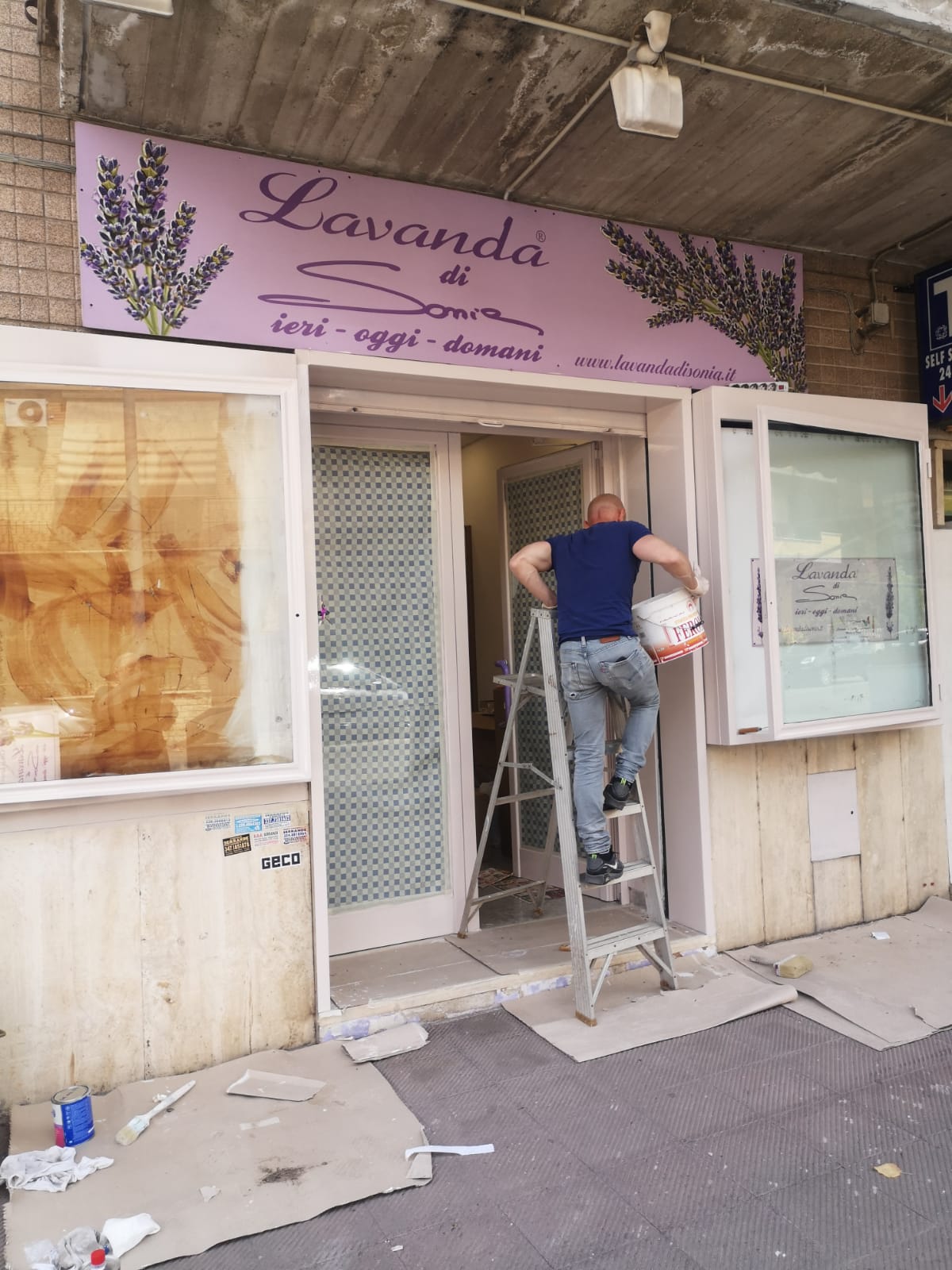 Allestimento del primo studio a Monterotondo, fine 2017